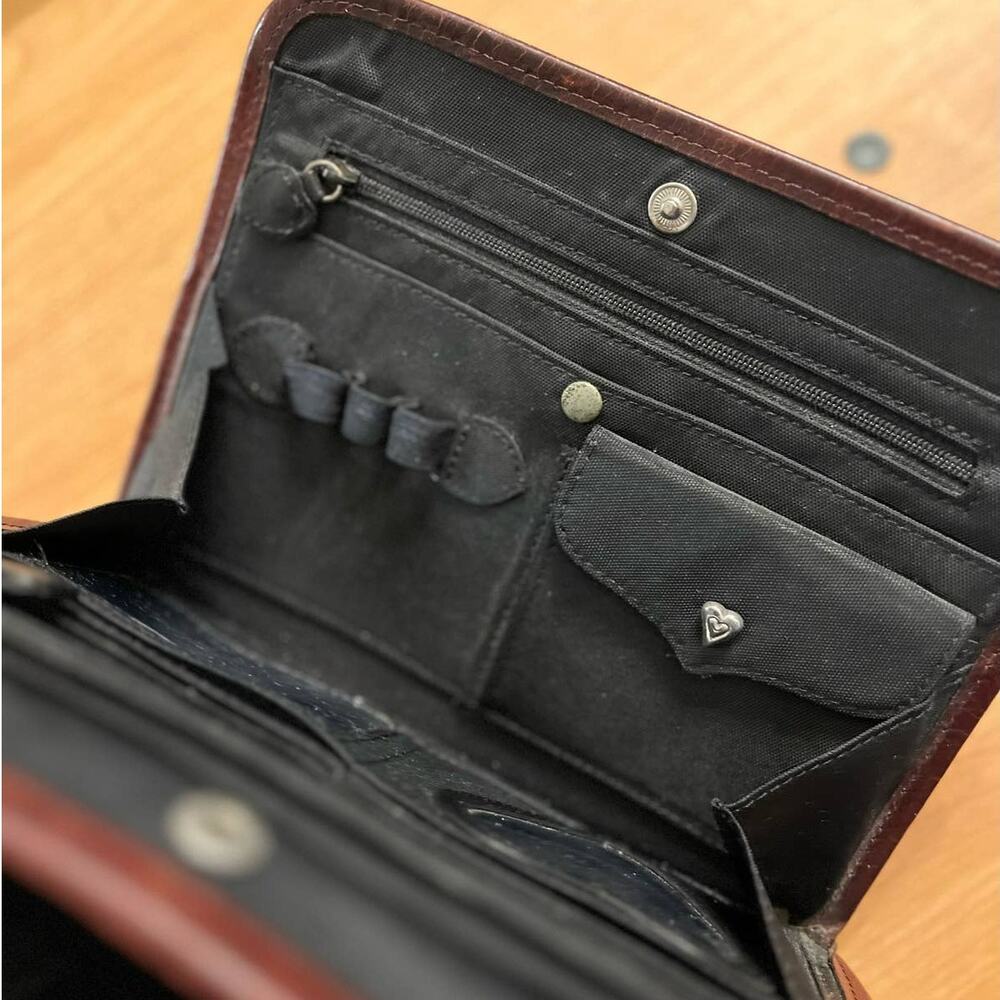 Vintage Brighton Brown Black Crossbody Bag - Picture 12 of 14